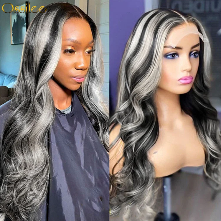 Human - hair lace wig for a luxurious and natural feel13x4 HD Lace Wigs Highlight 613 Blonde Wig Human Hair Body Wave/Straight Lace Front Wig 10A Grade