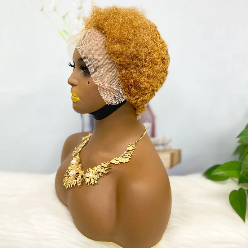 Lace wig with a pre - bleached knot for a natural - looking scalp13x4 Wig Sasson09 Human Hair Wig Color 30#