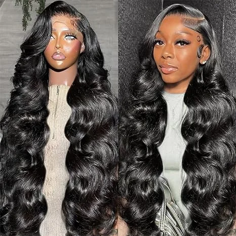 Human - hair wig with a honey - blonde color for a warm and sunny lookUnleash Your Inner Diva with FAYUAN Glueless Body Wave Wig - Perfect for Any Occasion