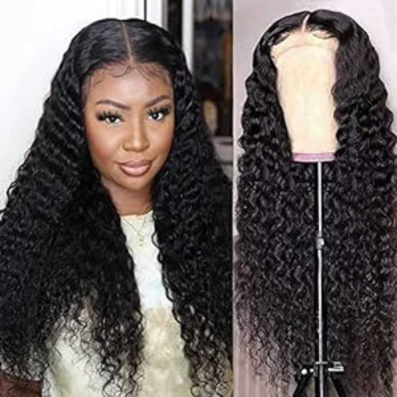 Human - hair wig with a pre - plucked hairline for a more natural lookTurn Heads Everywhere with FAYUAN Gorgeous Glueless Curly Pre Plucked Lace Wig