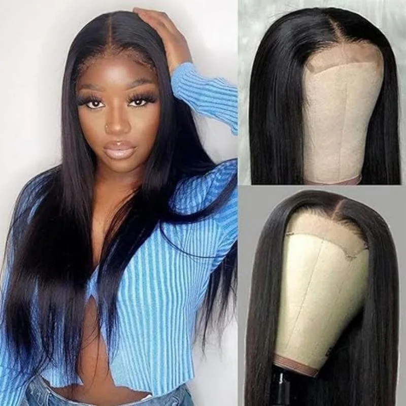 Human - hair wig with a honey - blonde color for a warm and sunny lookExperience Ultimate Comfort and Style with FAYUAN Glueless Straight Soft Lace Wig