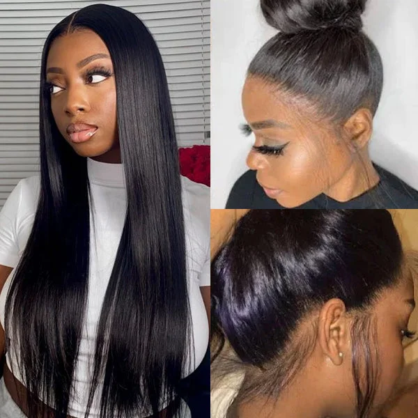 Lace wig with a middle - part for a classic and elegant style360 Lace Wig Luvmeforyou