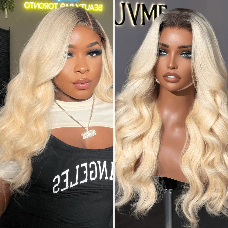 Human - hair wig with a straight texture for a sleek and minimalist look613 Loose Wave Glueless 5x5 Closure HD Lace Wig | Direct Dyeing