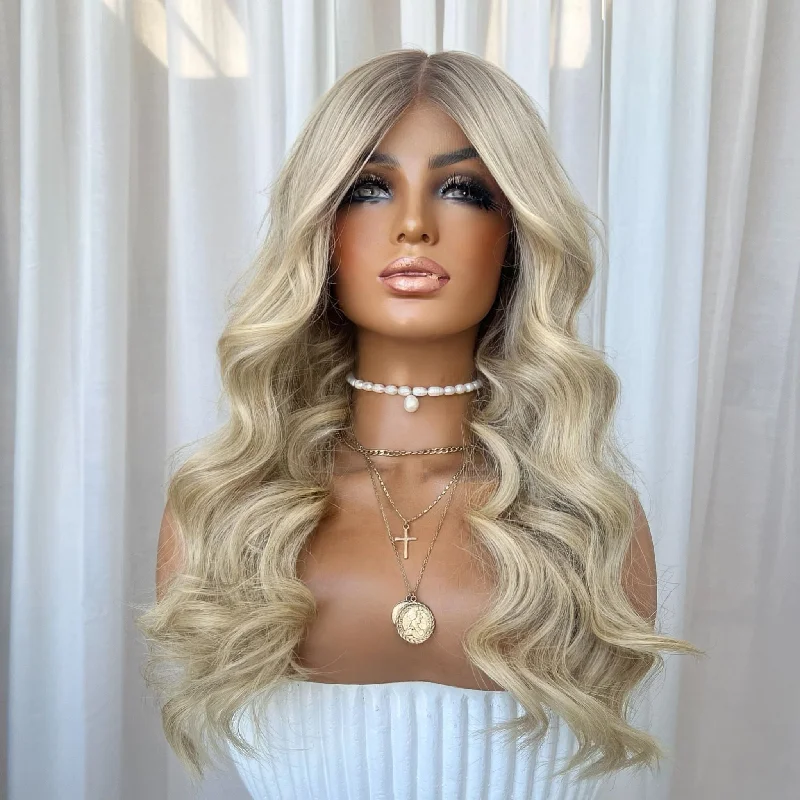 Human - hair lace wig for a luxurious and natural feelASHLIE | HD FULL LACE STRETCH CAP