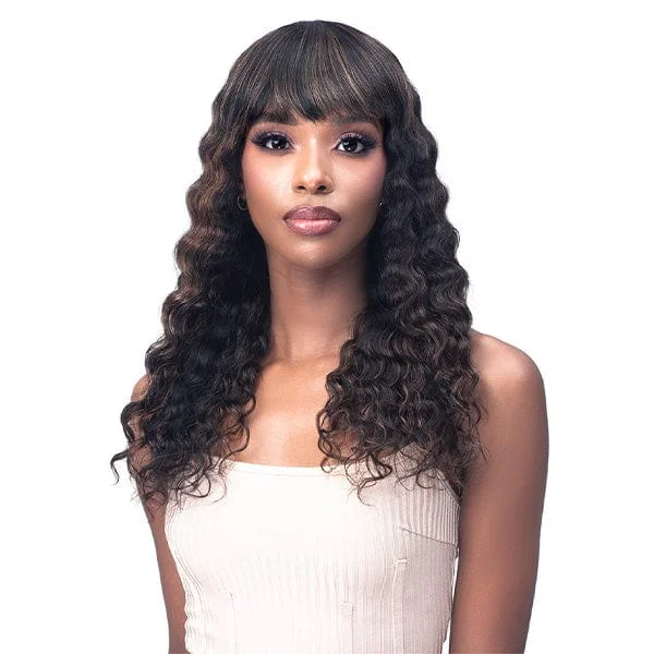 Indian - human - hair wig with a natural - looking shineBobbi Boss 100% Human Hair Wig - MH1340 DEBORAH