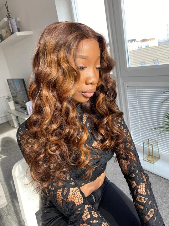 Human - hair wig with a curly texture for a bold and stylish choiceCeana 100% Human Hair Frontal Wig