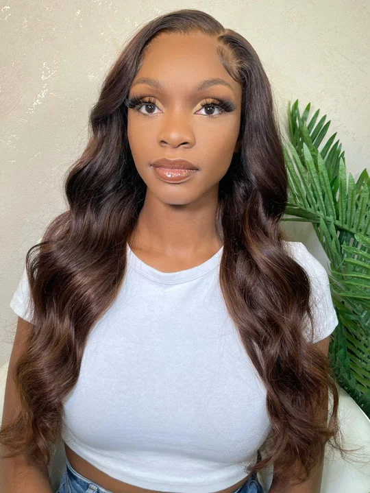 Peruvian - human - hair wig with a soft and manageable feelDebs 6 X6 100% Human Hair Glueless Closure Wig