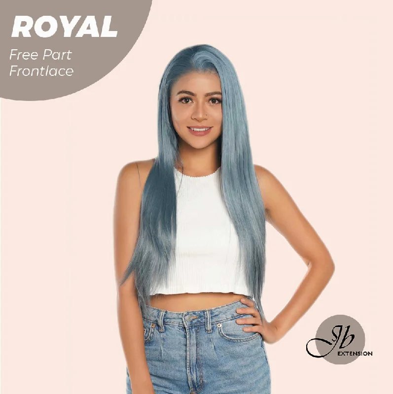 Lace wig with a wavy texture for a beachy lookJBEXTENSION 30 Inches Haze Blue Straight Lace Front Wig.Pre Plucked 6*14 HD Transparent Lace Frontal  Glueless Wig ROYAL