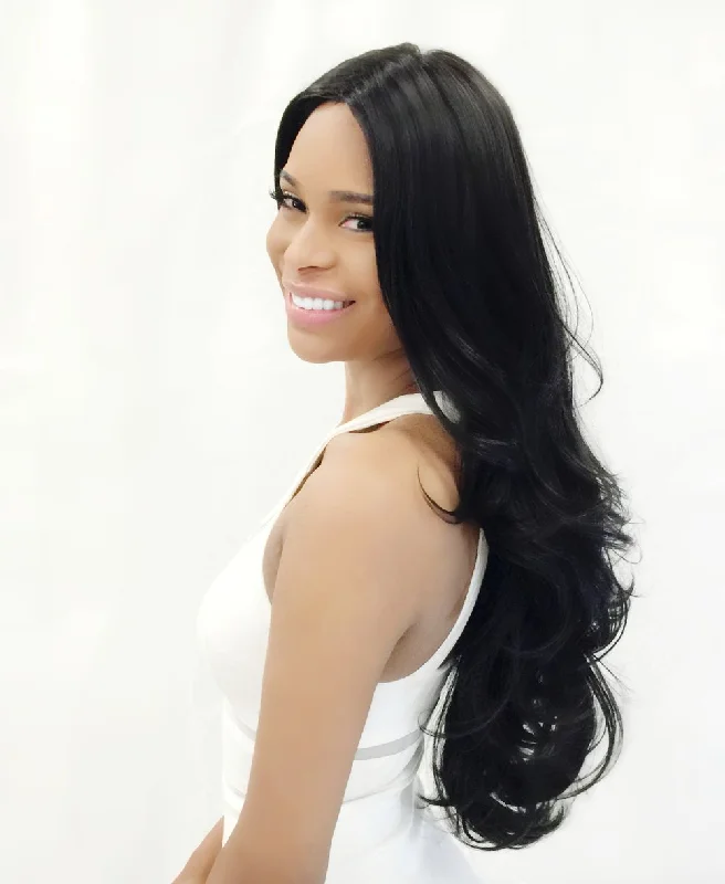 Lace wig with a curly texture for a bold and stylish choiceMarie Daniele Koty