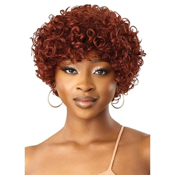 Human - hair wig in a jet - black color for a classic and timeless lookOutre 100% Human Hair Premium Duby Wig - JILL