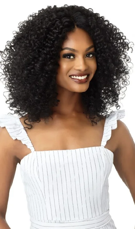 Lace wig with a silk - base cap for a comfortable and smooth feelOUTRE BIG BEAUTIFUL HAIR LACE WIG 3B RHYTHM RINGLETS