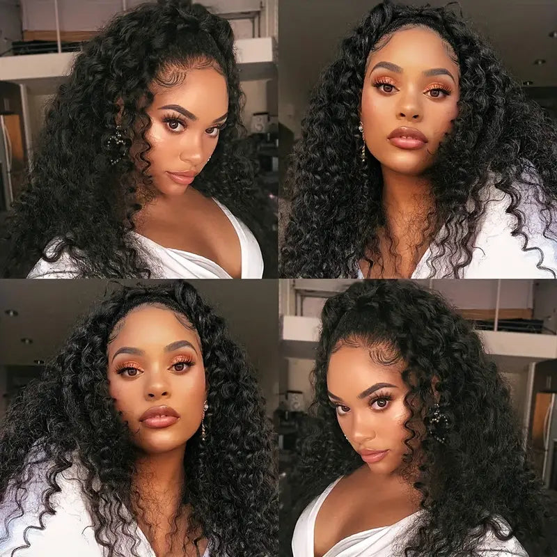 Lace wig with a 13x4 lace frontal for a wide - parting areaPre-plucked Water Wave Hair 360 Lace Wig Human Hair Lace Front Wigs For Sale