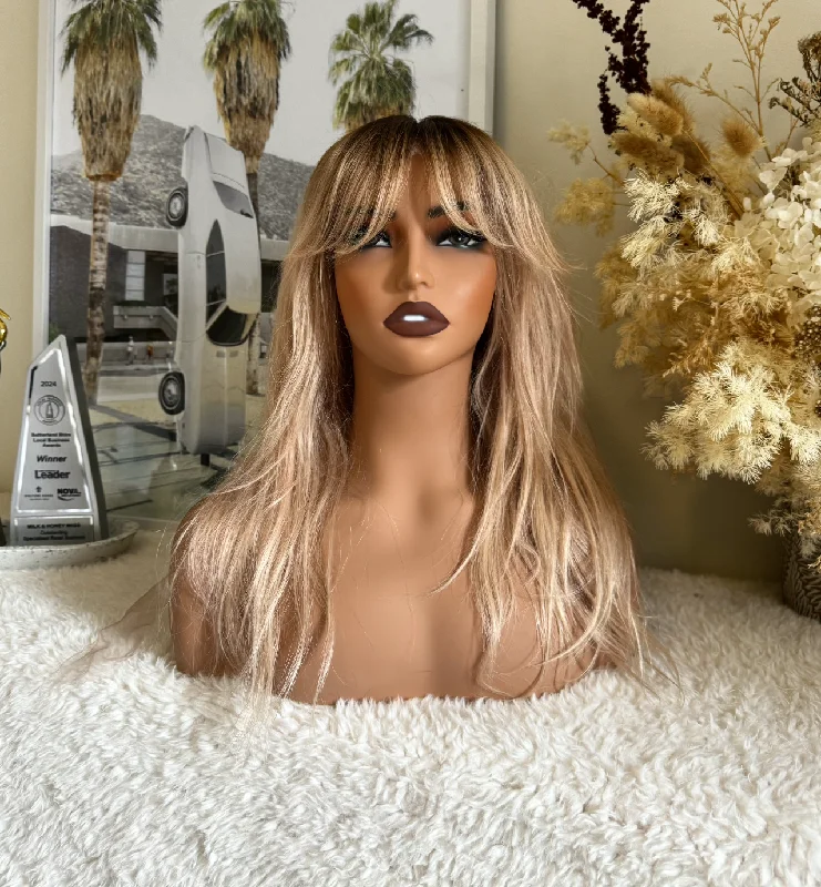 Adjustable - cap human - hair wig for a comfortable fitROXANNE Human Hair Lace Front Wig ** READY TO SHIP **