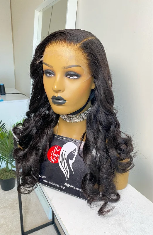 Human - hair lace wig for a luxurious and natural feelSASHA 6 X 6 HD LACE GLUELESS WIG