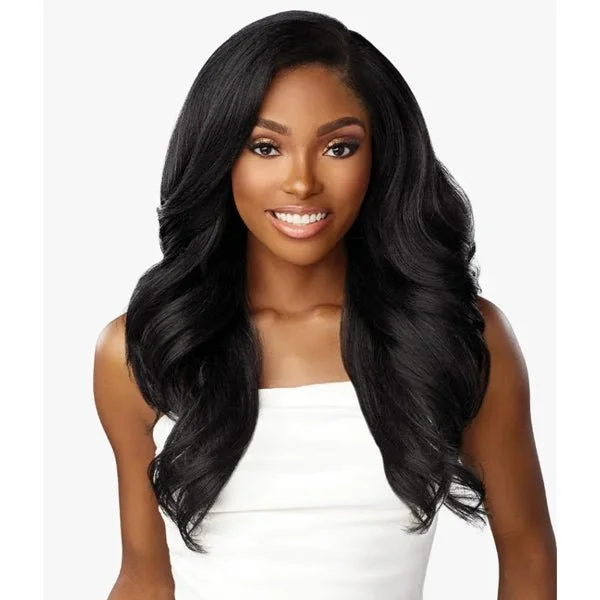 Synthetic lace wig with a heat - resistant formulaSensationnel Barelace Synthetic Luxe Glueless Lace Front Wig - Y-PART GENN