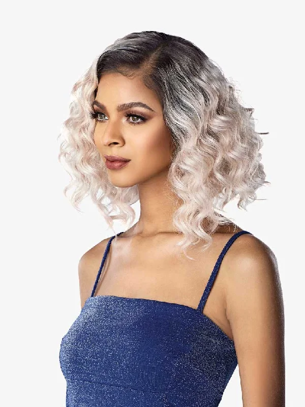 Lace wig with a 200 - density for a full and thick appearanceSensationnel Cloud 9 What Lace? Lace Wig Kamile