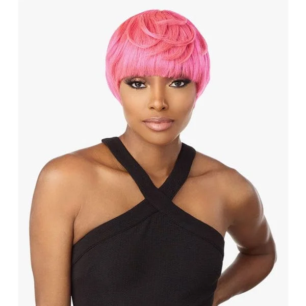 Human - hair wig with a side - swept bang for a sophisticated lookSensationnel Empire 100% Human Hair Celebrity Series Wig - CIA