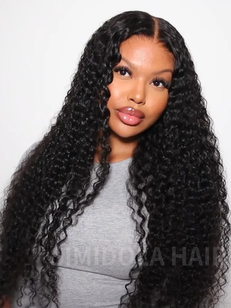 Lace wig with a pre - bleached knot for a natural - looking scalpSimidola 13x4 HD Lace 200% Density Water Wave Frontal Wig