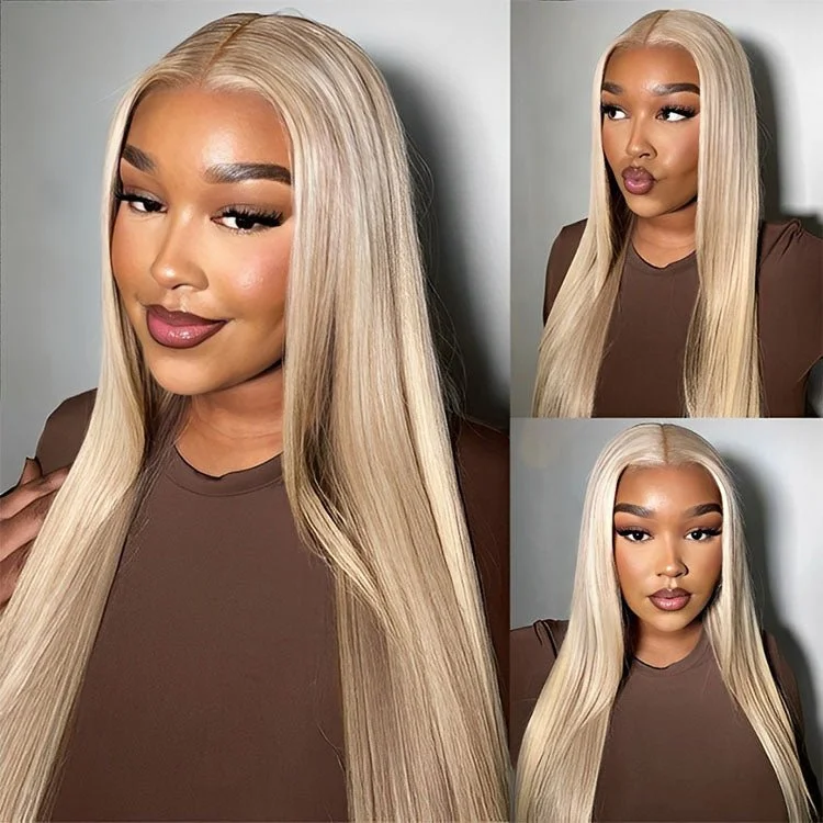 Colored wig with a natural - looking root for a more realistic lookBlonde 613 Lace Front Wig 13X4 Ear to Ear Lace Wig Straight Human Hair Superlove Hair