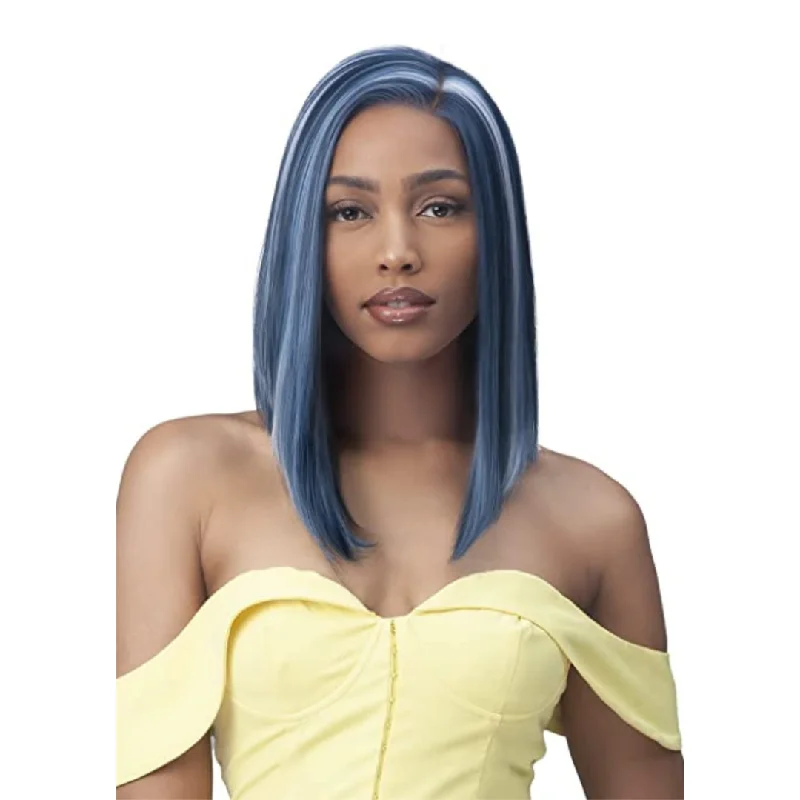 Synthetic bob wig with a natural - looking textureBobbi Boss 13x4 Deep Lace Front Free-Parting Synthetic Frontal Wig - Morgan