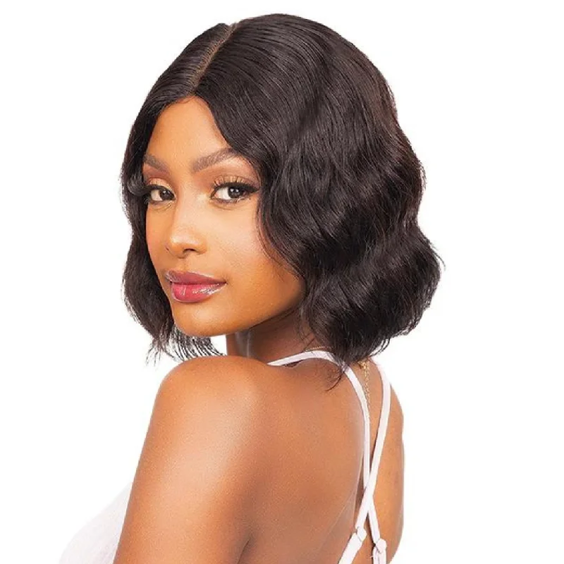 Bob wig made from high - quality synthetic fibersJanet Collection 100% Virgin Remy Human Hair Hand-Tied Lace Deep Part Wig - Kamel