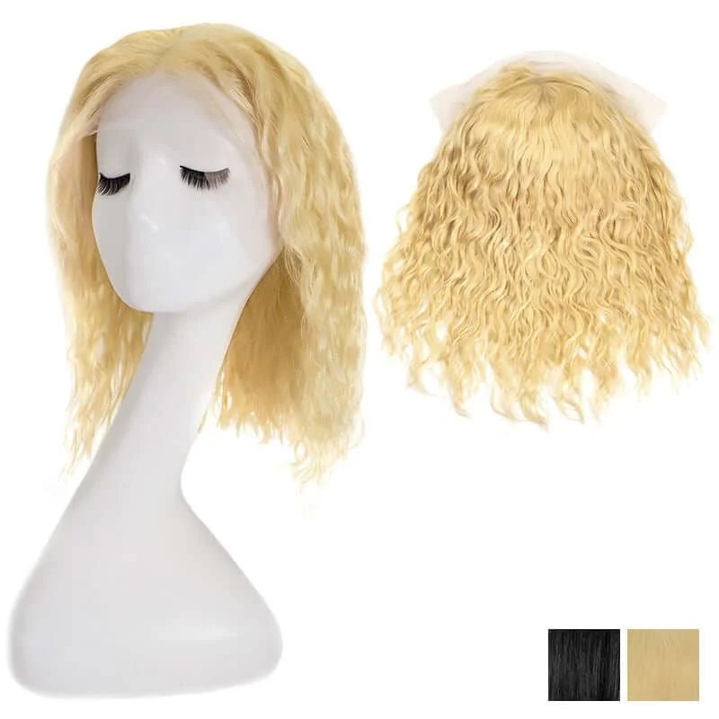 Adjustable - cap bob wig for a comfortable fitLace Front 13x4 Human Hair Wigs Bob Wavy or Straight Side Parted or Middle Parted All Shades