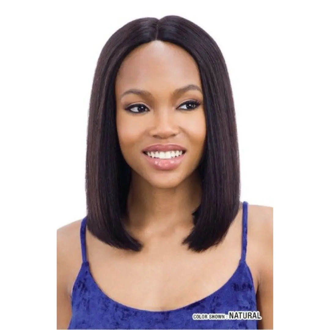 Layered bob wig to add volume and dimensionMayde Beauty 100% Human Hair Invisible Lace 5" Deep Part Wig - LONG BLUNT BOB