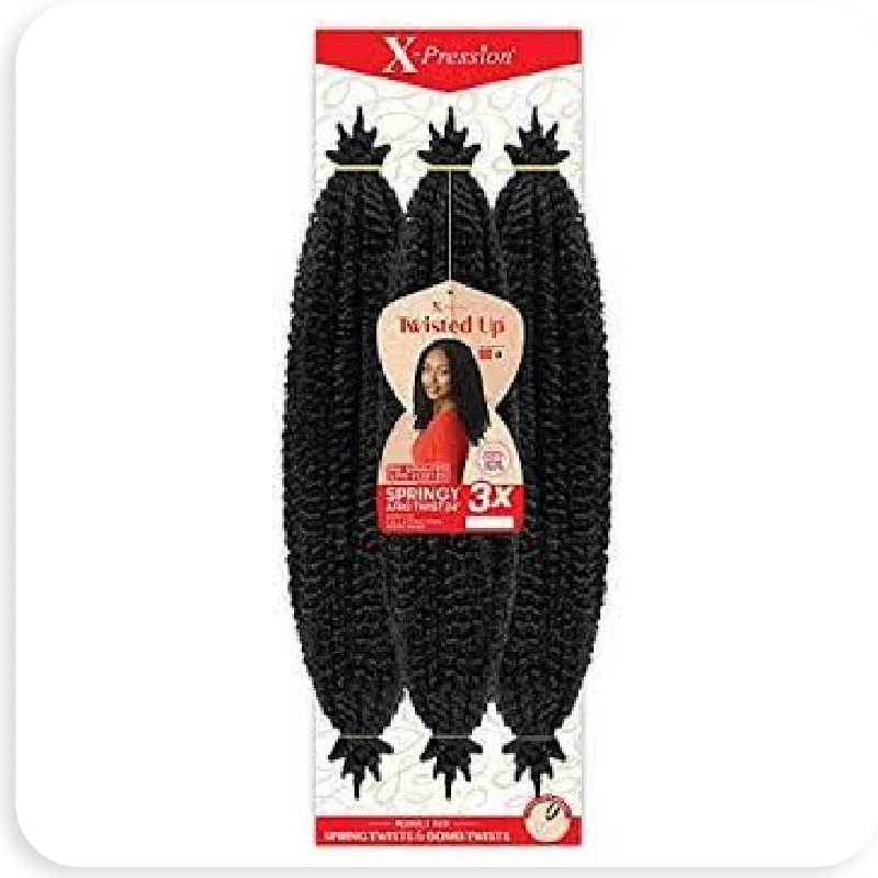 Adjustable - cap braided wigs for a comfortable fitOutre Crochet Braids X-Pression Twisted Up 3X Springy Afro Twist 16"