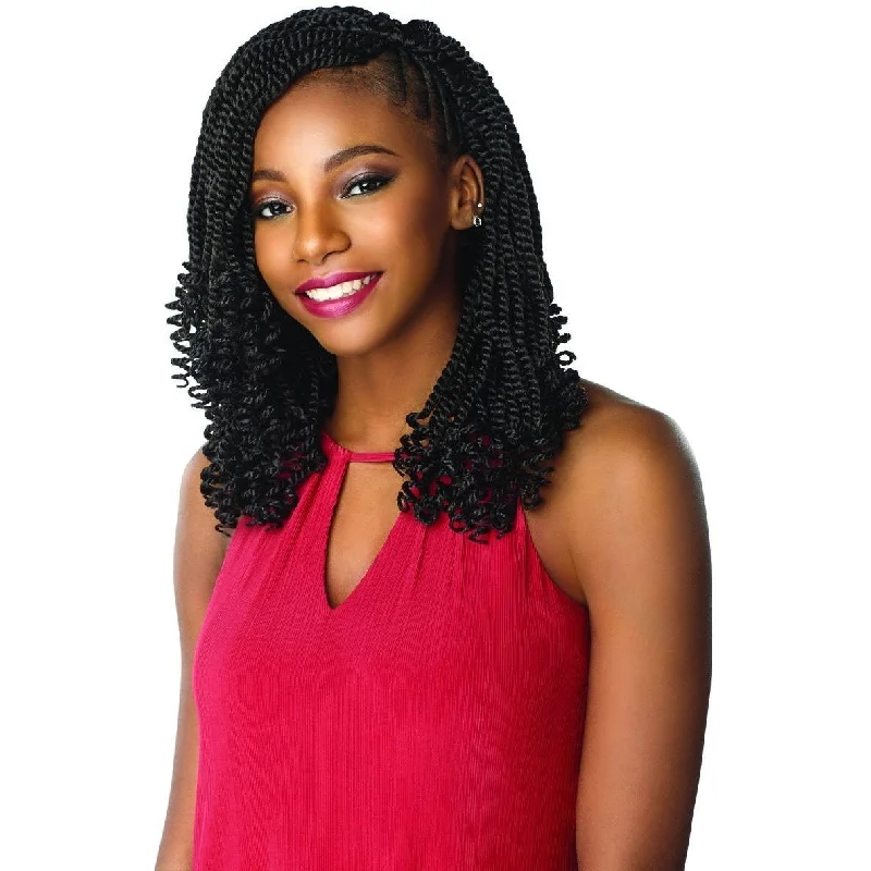 Braided wigs with a side - part for a flattering lookSensationnel Lulutress Synthetic Braids – 3X Kinky Twist 12"