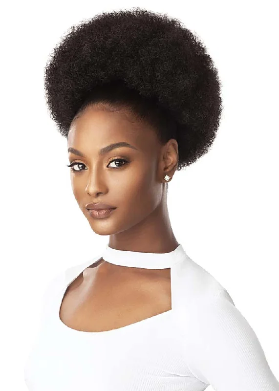 Clip - on ponytails for a quick and convenient hair changeAfro Puff XL