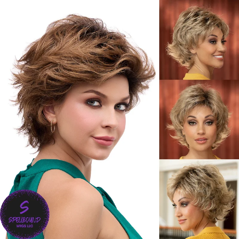 Short wig with a curly texture for a playful and youthful vibeAlyssa - Synthetic Wig Collection by Envy