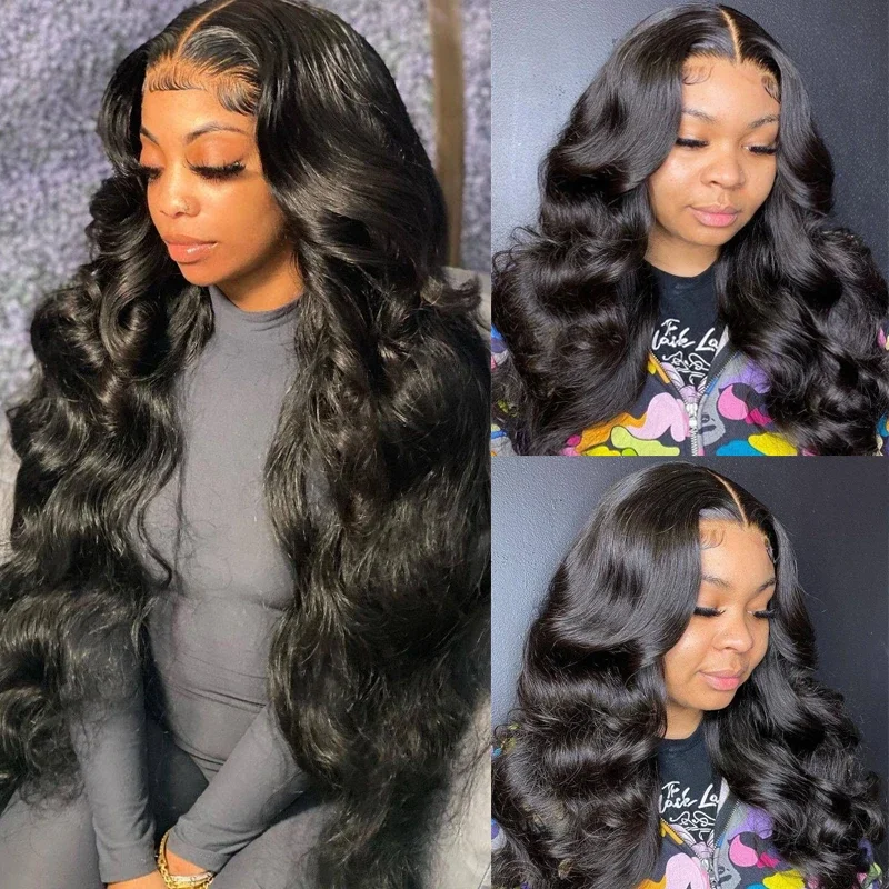 Synthetic wavy wig with a heat - friendly formulaGlueless 6*4 Lace Closure 13*6 Clear Transparent Lace Front Wigs Brazilian Body Wave Human Hair Beginner friendly No Code Needed-Amanda Hair