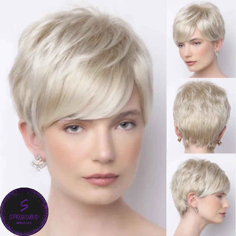 Short wig with auburn highlights for a warm and rich colorAmara - Alexander Couture Collection by Rene of Paris