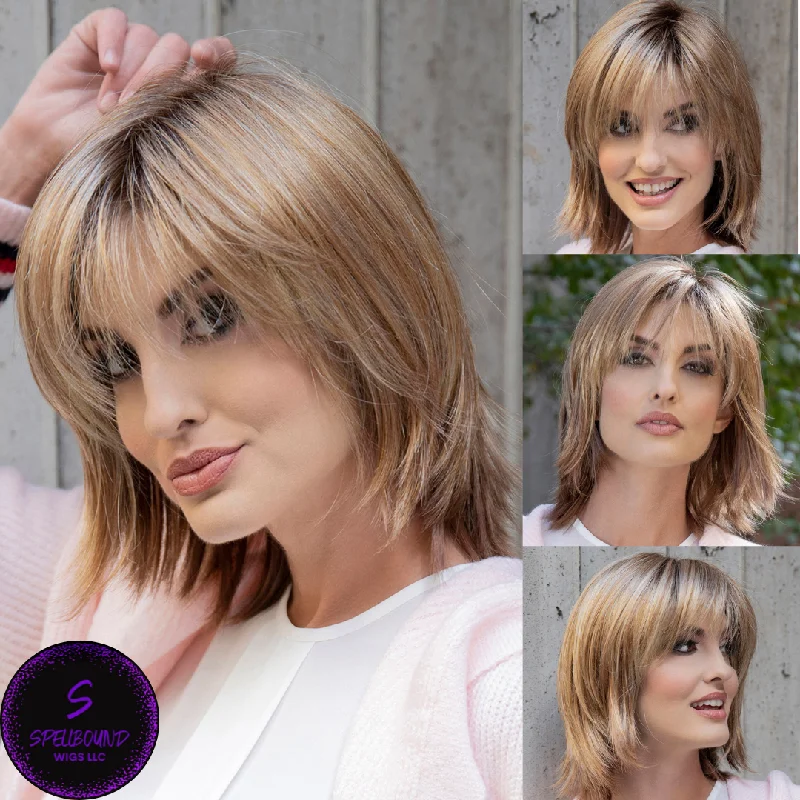 Short wig with a wavy texture for a beachy and relaxed lookAmber - Synthetic Wig Collection by Envy