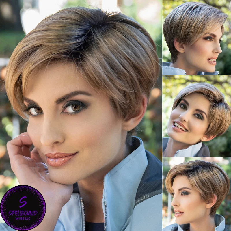 Layered short wig to add volume and dimensionAmy - Synthetic Wig Collection by Envy