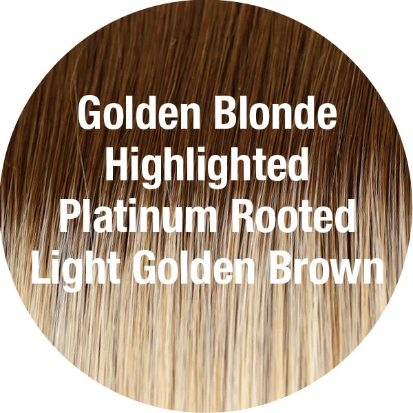 24/102/R12 | Golden Blonde Highlighted with Platinum Rooted Light Golden Brown