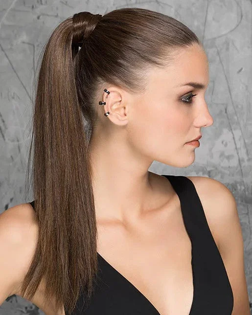 Clip - on ponytails for a quick and convenient hair changeAqua Ponytail Hairpiece