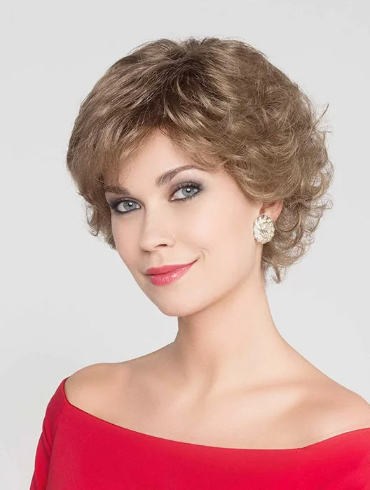 Heat - resistant wavy wig for easy styling at homeaurora comfort