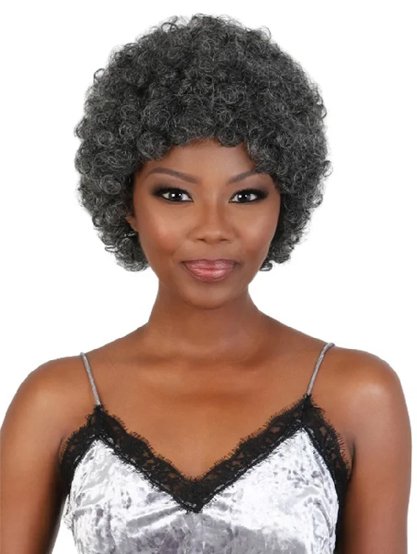 Short wig with a blunt bob cut for a modern and sleek styleBeshe Ultimate Insider 100% Human Hair Premium Silver - HHR.FULL