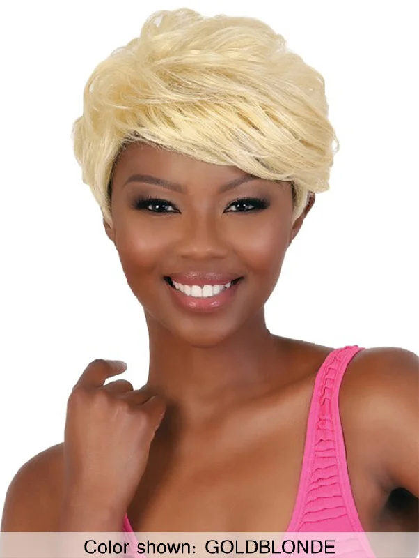 Short wig with a wavy texture for a beachy and relaxed lookBeshe Ultimate Insider Collection Synthetic Wig - EVERYLY