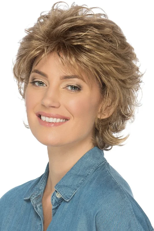 Short wig with a gradient color for a modern and stylish appearanceEstetica Wigs - Shelby