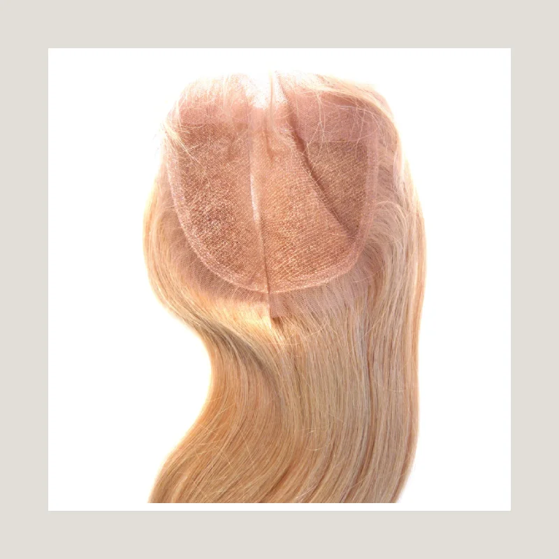 Body - wave wig with a full and voluminous lookVirgin Remy Lace Top Closure, 3.5" x 4"