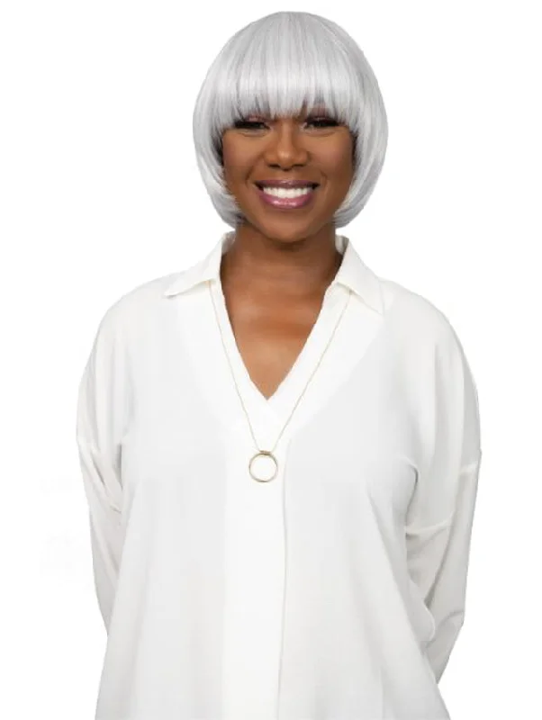 Short wig made from high - quality human hair for a luxurious feelFemi Collection MS. Granny Collection 100% Premium fiber Wig-SARAH