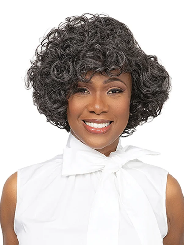 Monofilament - cap short wig for a breathable and natural - looking scalpFemi Collection MS. Granny Collection 100% Premium fiber YAYA Wig