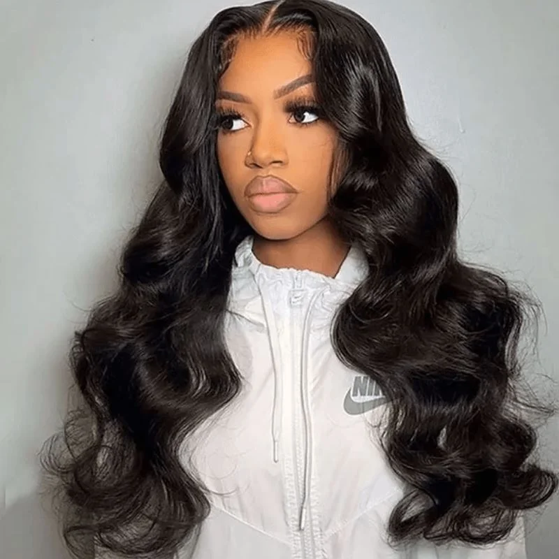 Wavy wig with a pre - bleached knot for a natural - looking scalpAligrace 13x4 Lace Body Wave Wigs