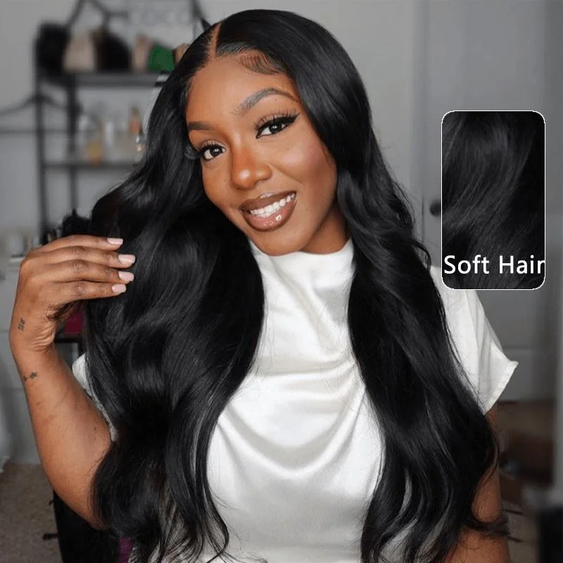 Wavy wig with a wavy bang for a trendy and modern styleAligrace 13X4 Lace Body Wave Human Hair Wigs