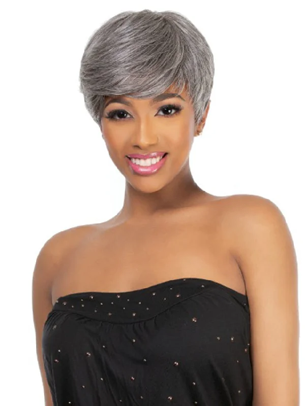 Short wig with a curly texture for a playful and youthful vibeHarlem 125 Kima Collection Premium Synthetic Wig - KW007