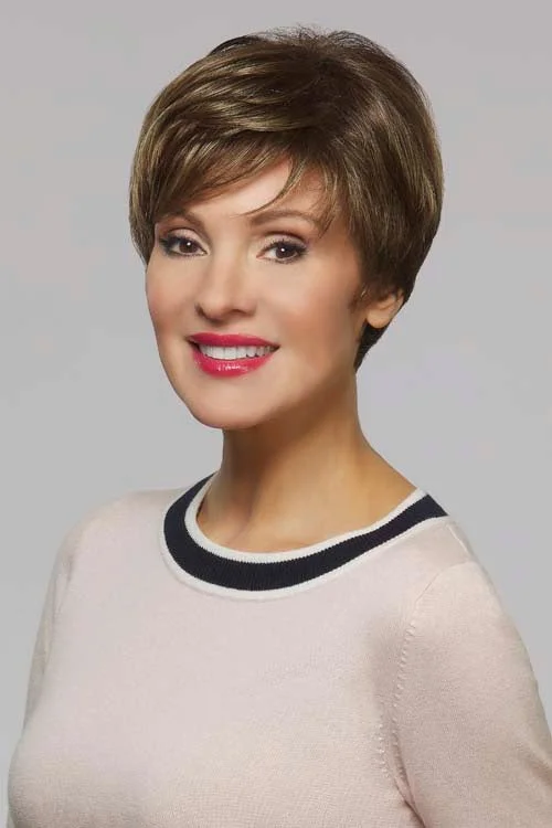 Short wig with a gradient color for a modern and stylish appearanceAnnette <br>Synthetic Wig