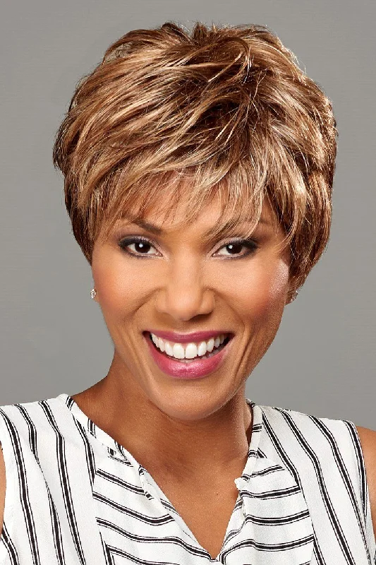 Short wig with a side - swept bang for a sophisticated and flattering styleHenry Margu Wigs - Faith - Petite (#2441)