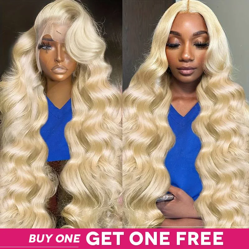 Wavy wig with a silk - base cap for a comfortable and smooth feel[Ishow Bogo Free] 613 Blonde HD Lace Frontal Wigs Body Wave/Straight/Deep Wave 180 Density Human Hair Wigs